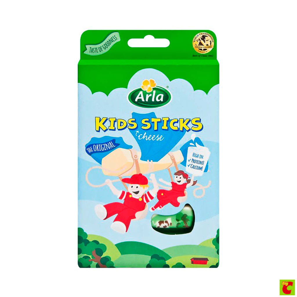 อาร์ลา Arla คิดส์ สติ๊กส์ ชีส 18 ก. แพ็ค 6