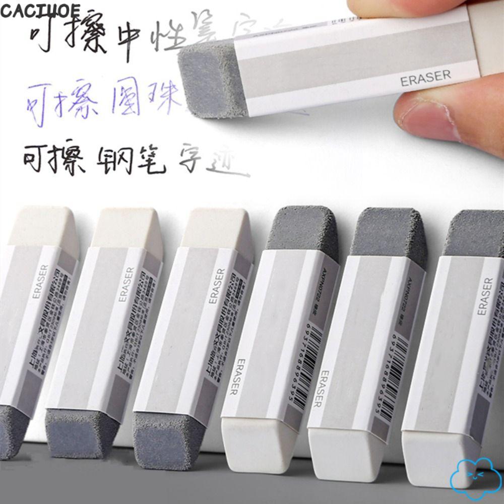 CACTUOE 1PCS Frosted Eraser,Dual-use Traceless Sand Eraser,คุณภาพสูงนักเรียนMatte Pencil Eraser Crea