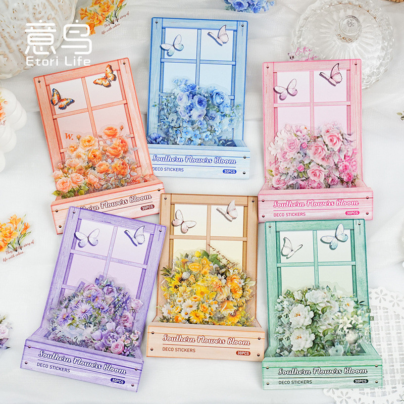 สติ๊กเกอร์แพ็ค South City Flower Period Series Small
