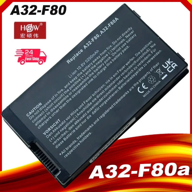A32-F80 แบตเตอรี่แล็ปท็อปสําหรับ Asus F81 F83 F50 N80 N81 X61 X61W X61S X61GX X61SL X61Z X80 X82 X83