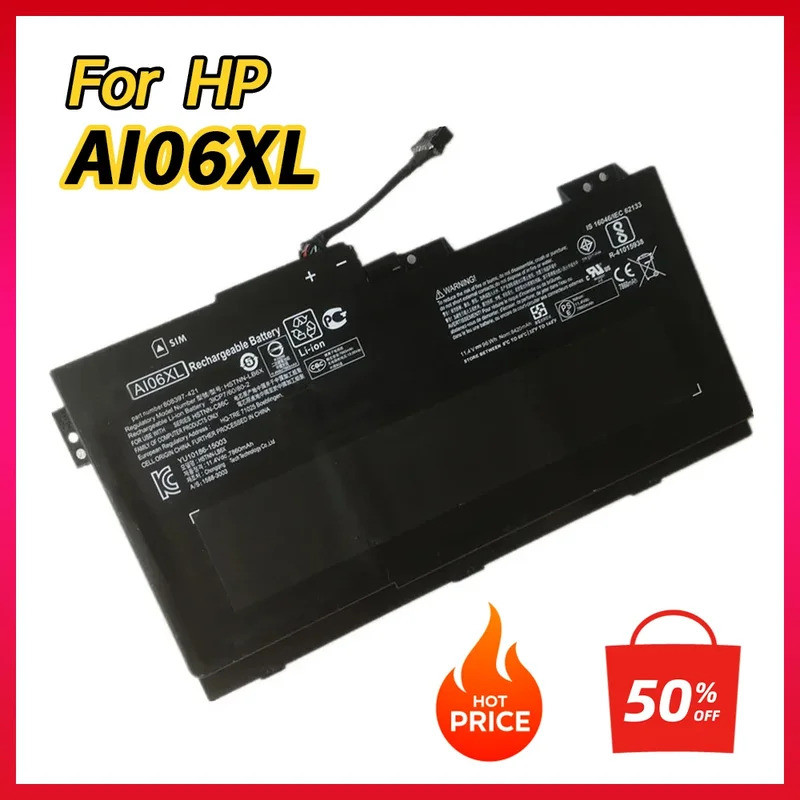 100% ใหม่ AI06XL แบตเตอรี่แล็ปท็อปสําหรับ HP ZBook 17 G3 T7V62ET V1Q00UT X9T88UT HSTNN-LB6X C86C 808