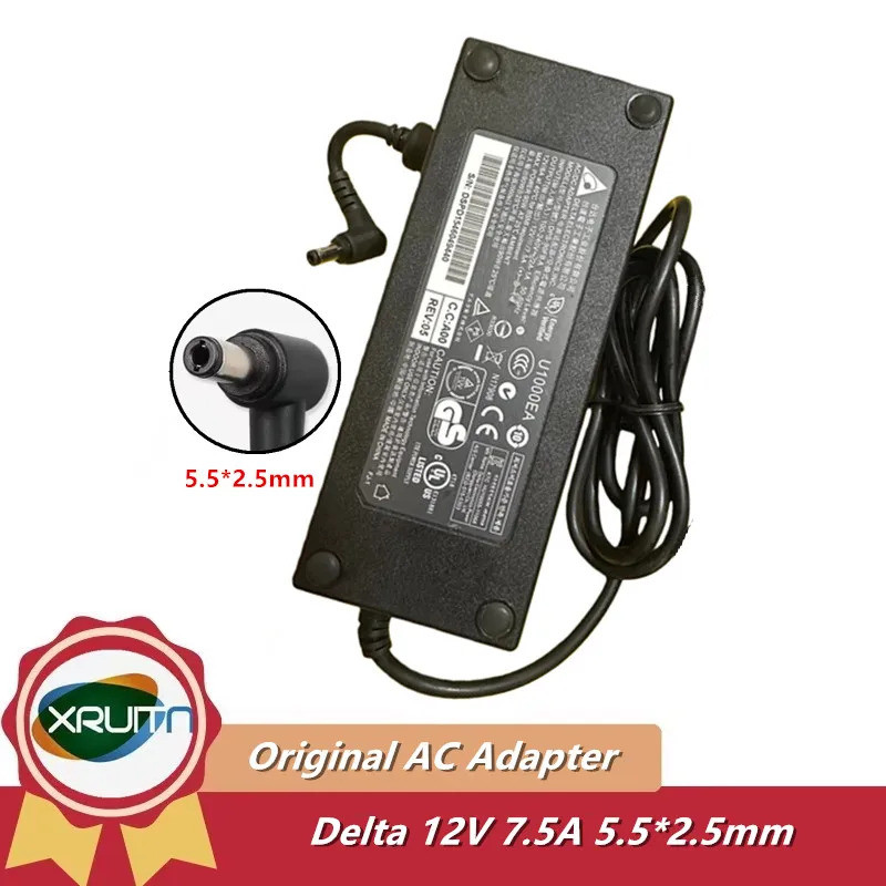 ของแท้ DELTA DPS-90AB-3 DPS-90FB อะแดปเตอร์ AC 12V 7.5A 90W สําหรับ QNAP TS-451 TS-431 TS-453 TS-269