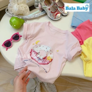เสื้อยืดเด็กแฟชั่นเด็ก เสื้อยืดเด็กหญิง สีสันสดใส ลายน่ารักสุดคิ้วท์ ใส่สบาย ไม่ร้อน Size80-120cm DXT96
