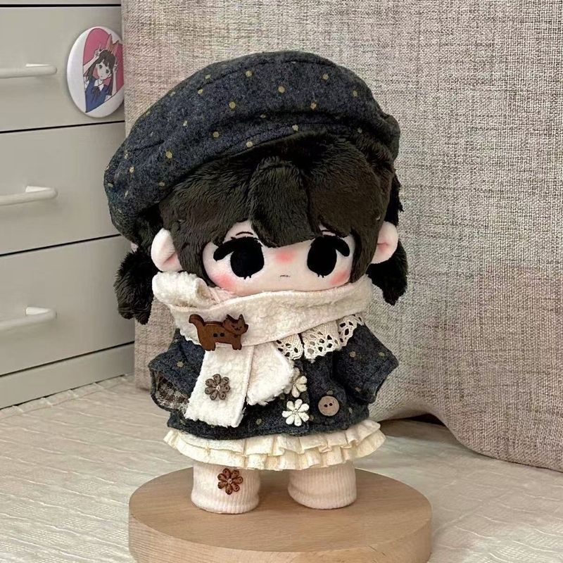 20cm娃娃衣衣& 服新品棉花娃娃超萌娃衣可爱卡通玩偶换装衣服20cm Cotton Doll Dress Cute Trendy Summer Plush Doll Set Accessories 