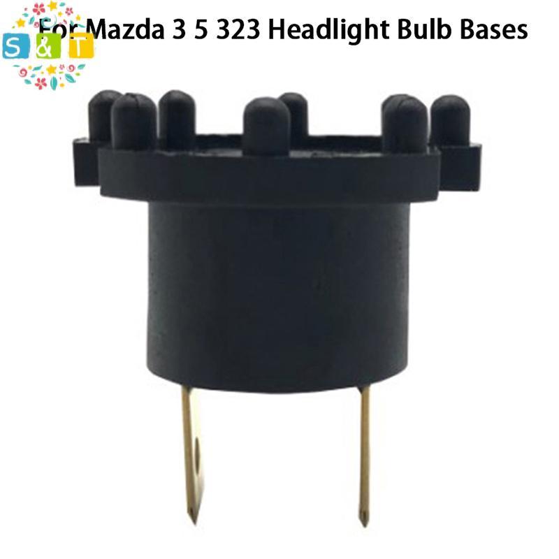 [S & T] ใหม่ 1PCS สําหรับ Mazda 3 5 323 ไฟหน้าหลอดไฟฐานของแท้สําหรับ Mazda 2 De 3 323 Bk Bj ไฟหน้า S