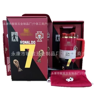 26 สินค้าใหม่ Megamo Football World Cup Cross-Border สไตล์ใหม่ความจุขนาดใหญ่ 40oz Stanley Thermos Cup Big Mac Straw Cup