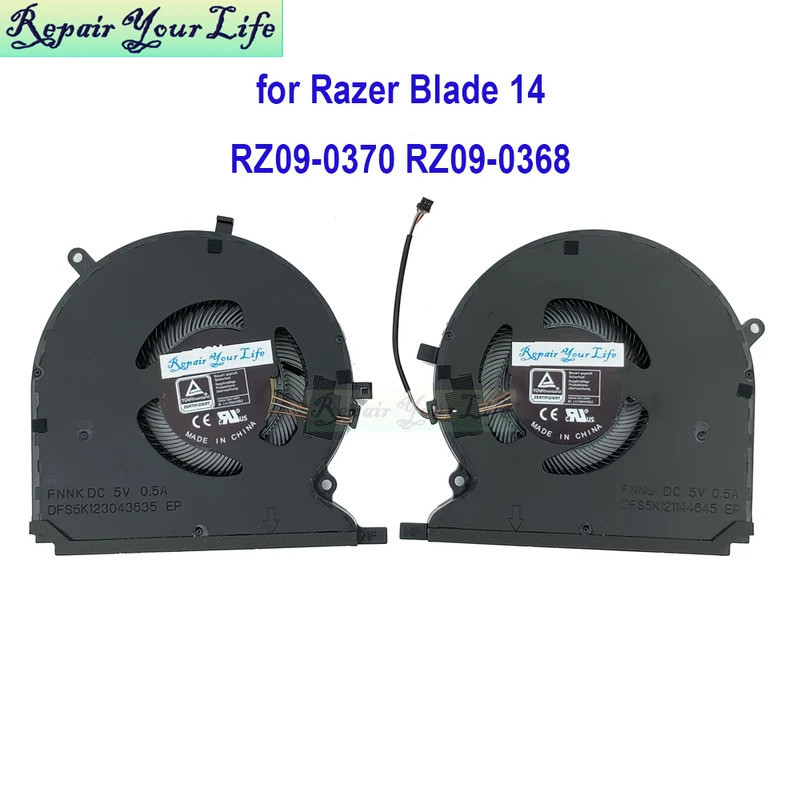 * CPU GPU พัดลมสําหรับ Razer Blade 14 2021 2022 Ryzen 9 6900HX RZ09-0370 RZ09-0427 Pro 17 RZ09-0368 