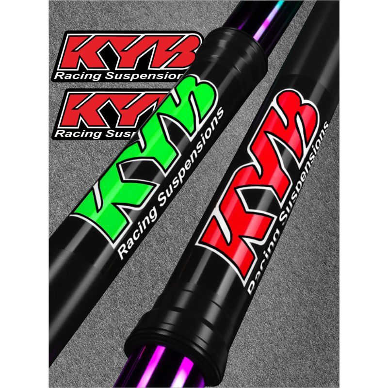 KYB letter stickers, KTM motorcycle shock absorber decorative reflective waterproof stickers
