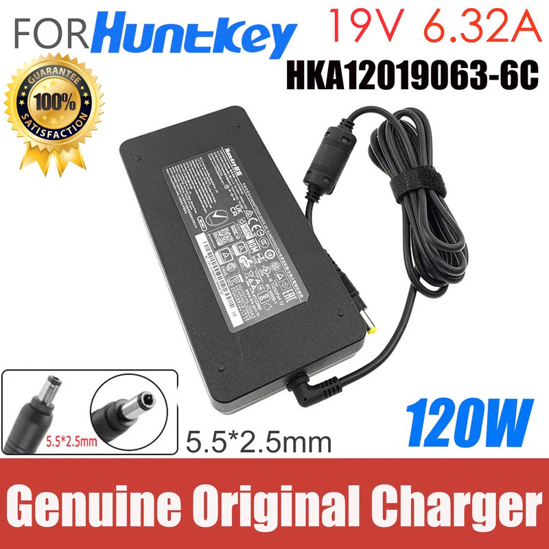 Huntkey HKA ของแท้12019063-6C 19V 6.32A 120W 120.08W ADP-120RH D อะแดปเตอร์ AC สําหรับ Intel NUC10 N