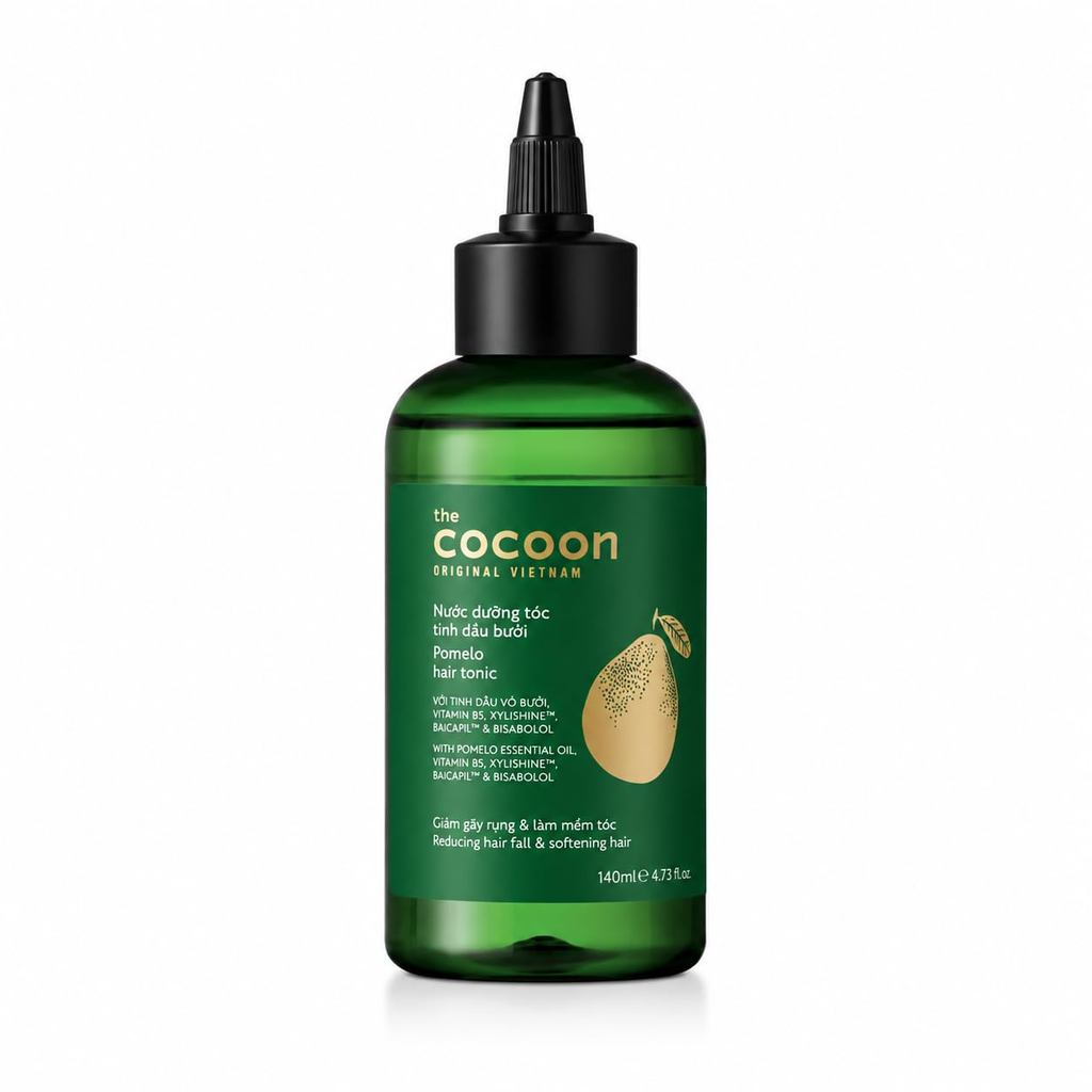 Cocoon Original Vietnam Pomelo Hair Tonic 140ml / 4.73 fl oz – เซรั่มหนังศีรษะเนื้อบางเบาสําหรับผมบา
