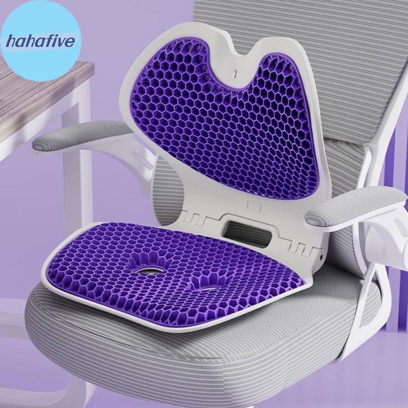 HAHA พับ Ergonomic Ba สนับสนุนเบาะเอวแผ่นป้องกันแบบพกพาสําหรับเก้าอี้สํานักงานรถ Travel Commute TH