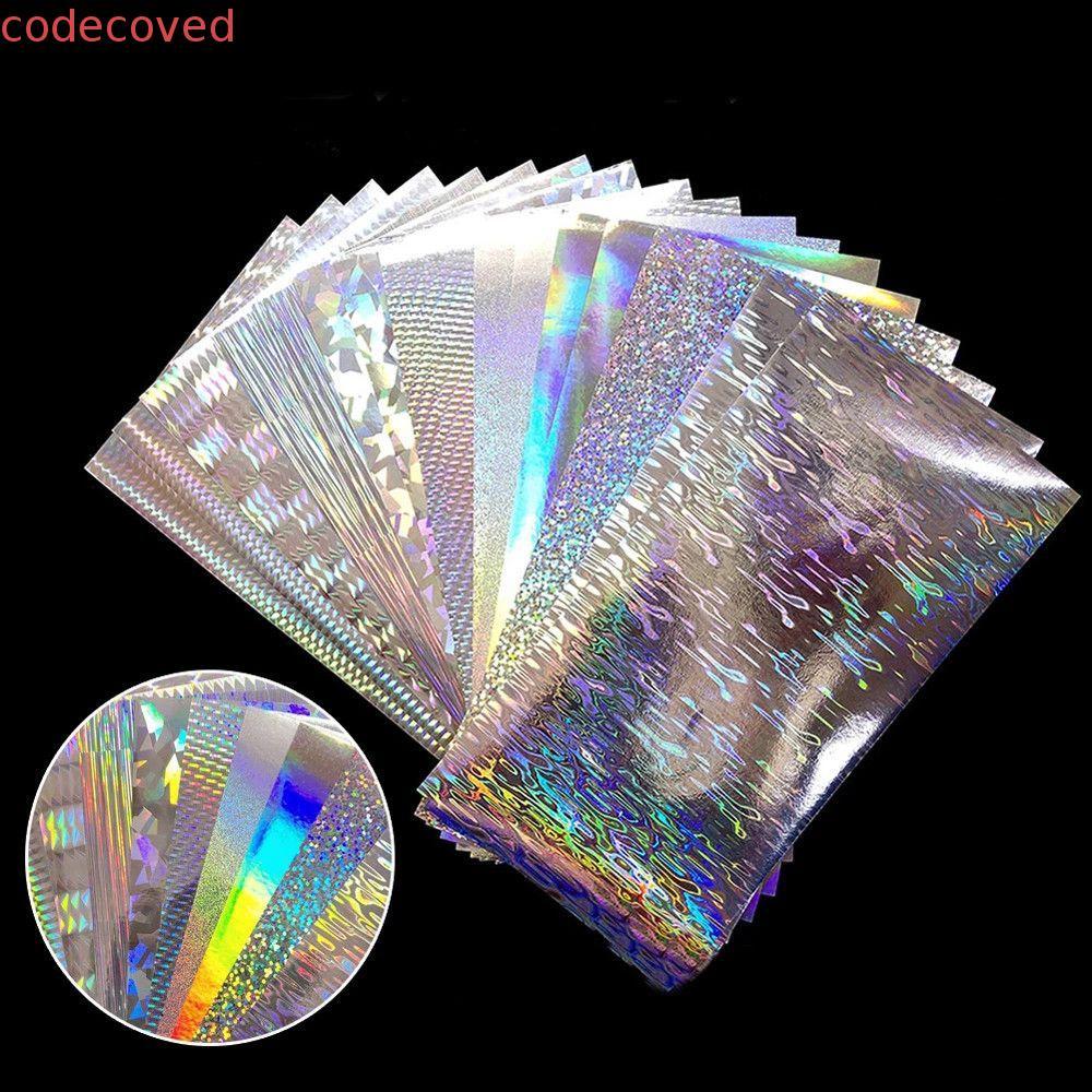 CODECOVED Fishing Lure Refit Laser Fishing Accessories สติ๊กเกอร์กาว Lure DIY วัสดุ Holographic Silv