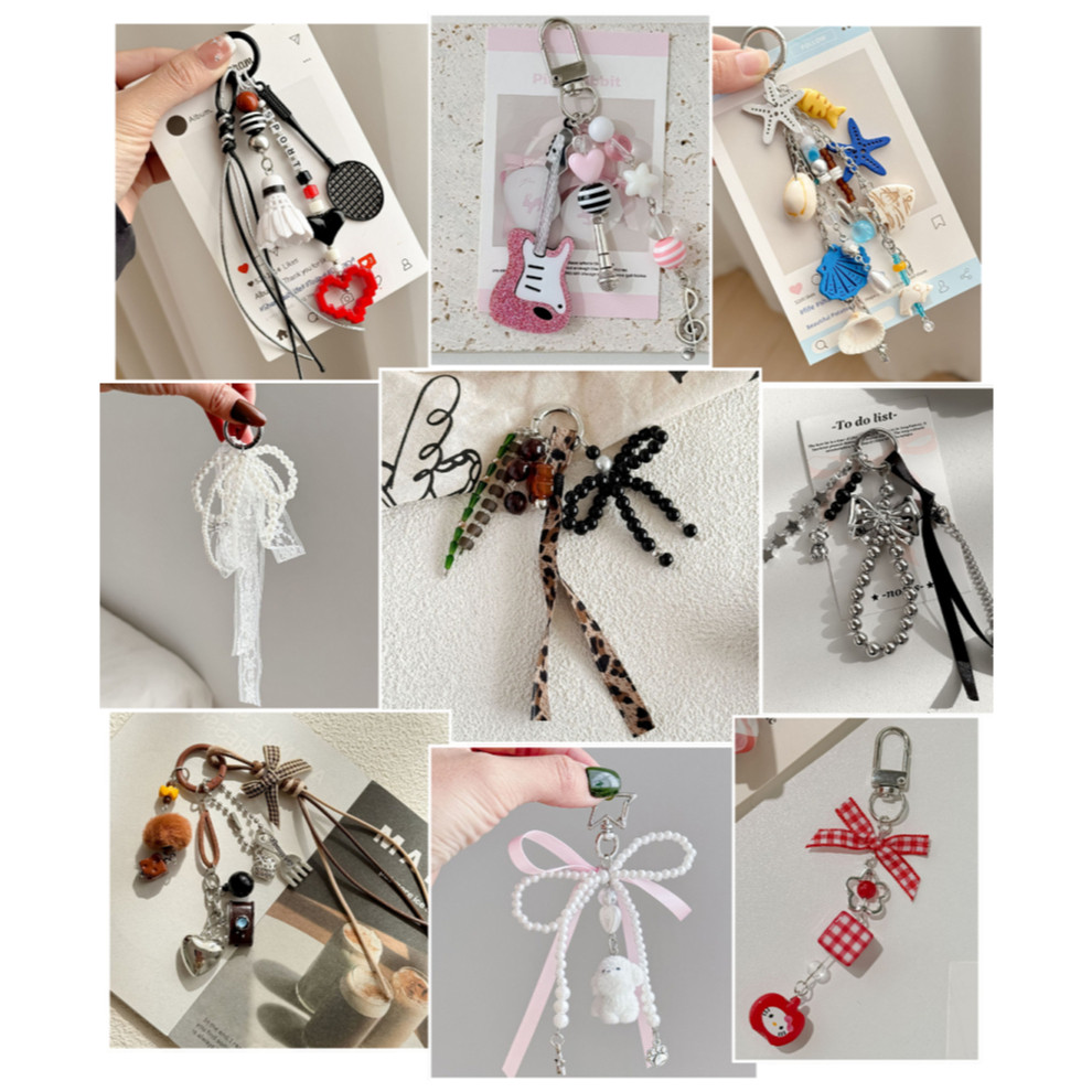 GANTUNGAN KEYCHAIN BAG CHARM KEYCHAIN BAG พวงกุญแจปลา BEADS