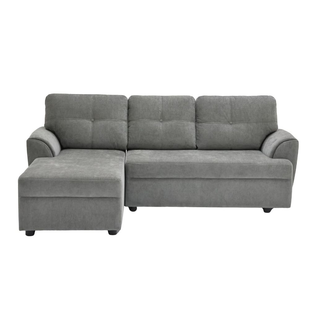 Koncept Furniture โซฟาเข้ามุมซ้าย รุ่น Reno สีเทา แบรนด์ KONCEPT FURNITURE
