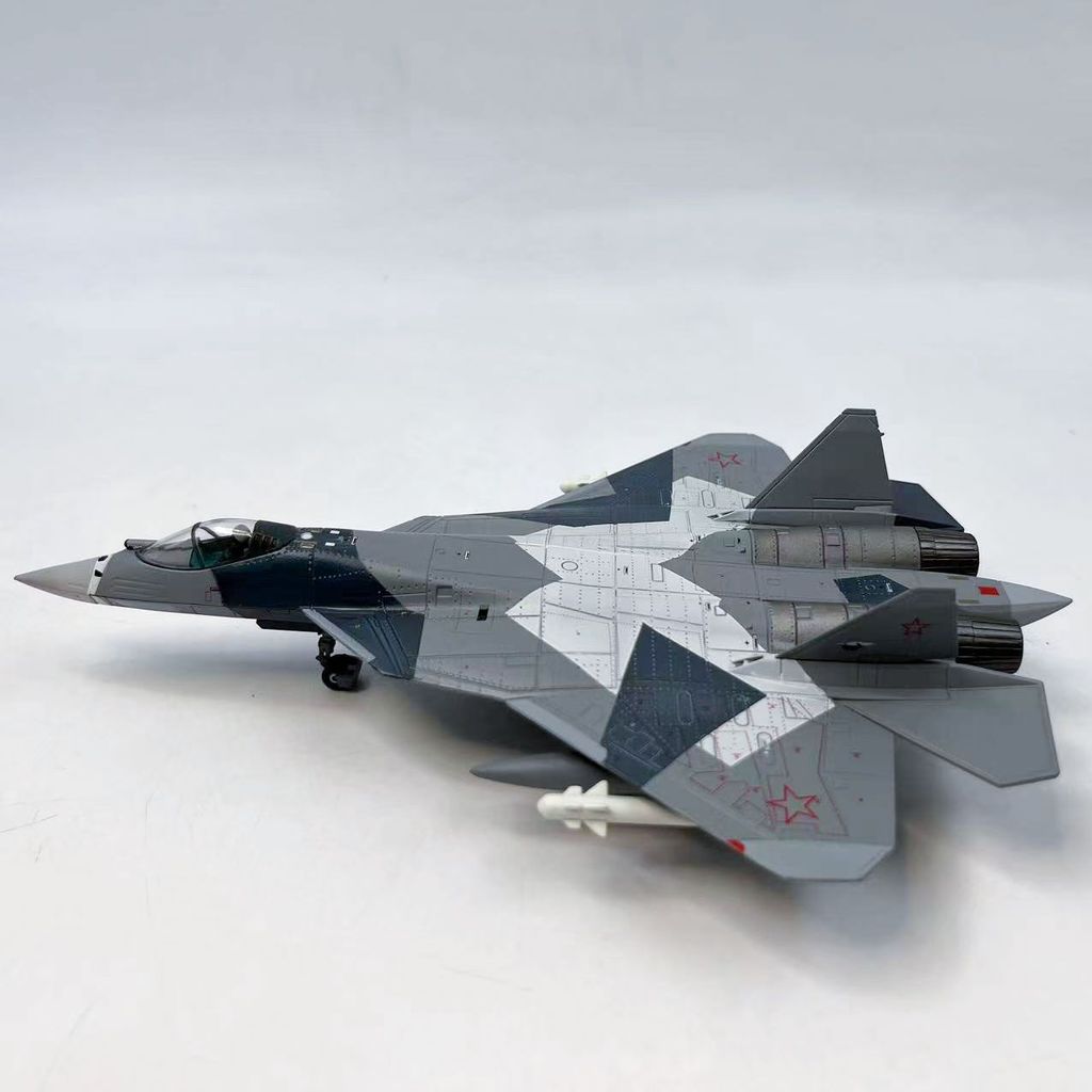 WLTK 1/100 รัสเซีย SU57 Air Force Su 57 Stealth Fighter เครื่องบินโลหะผสม Static รุ่นเครื่องประดับ