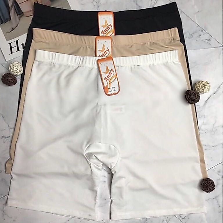 👗กางเกงขาสั้นซับใน F-2XL-3XL-5XLผ้ามันลื่น Anny#619