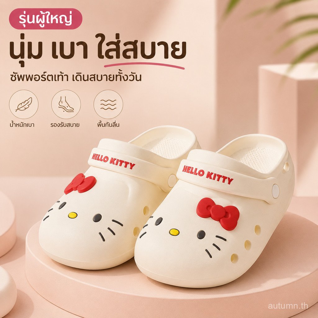3PLO Kitty Cat หนาSoled Toe-Covered Hole รูปที่ 4