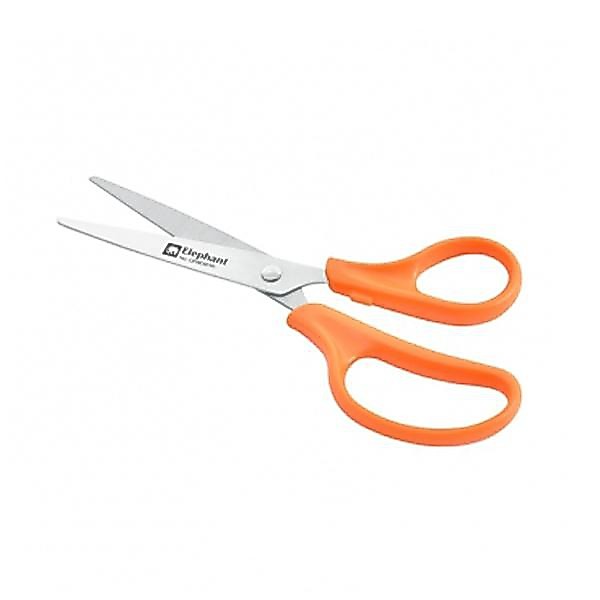 กรรไกร ตราช้าง ด้ามส้ม Elephant Stainless Steel