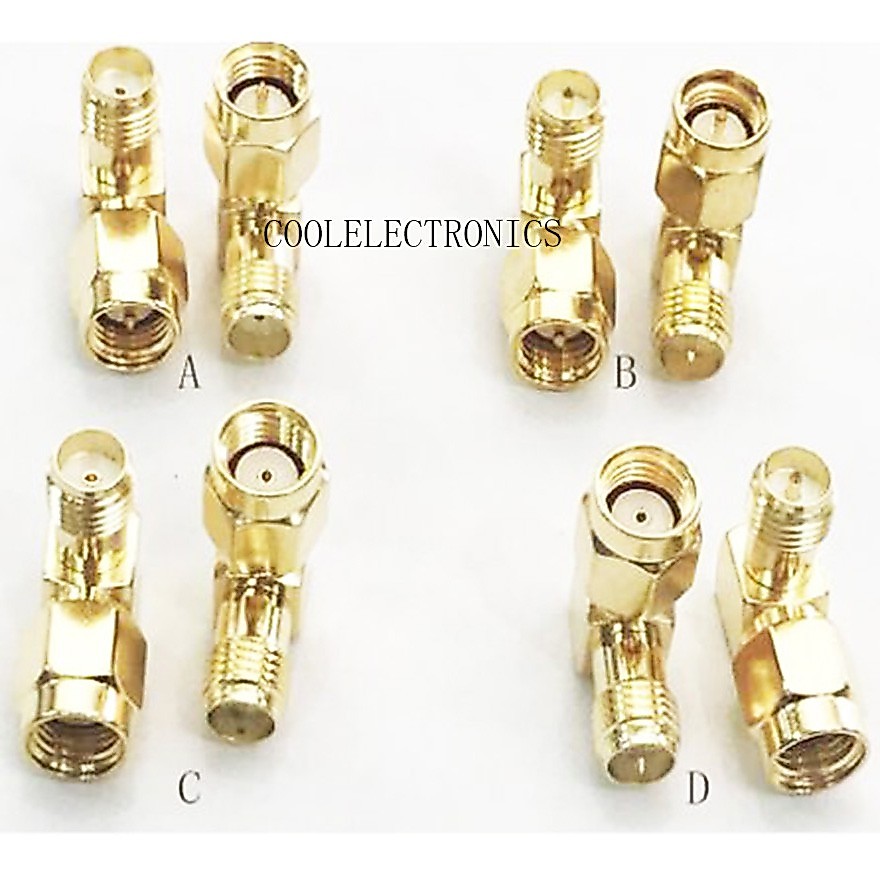 SMA Female SMA RP-SMA Male Female Right Angle RF Adapter Connector