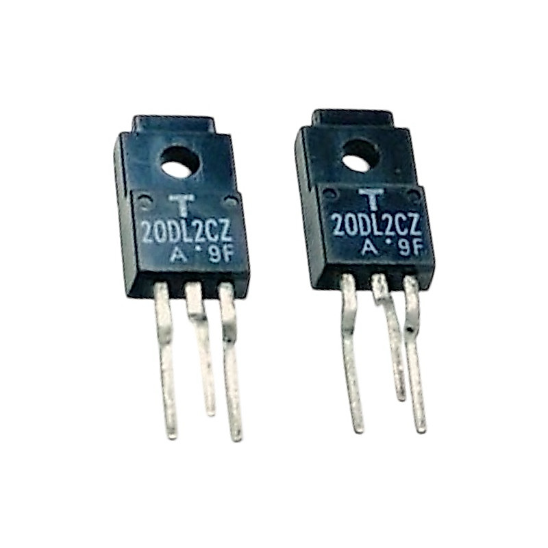 20DL2CZ41A (2 ชิ้น) ไดโอด 3ขา 200V 20A HIGH EFFICIENCY DIODE STACK (HED) SILICON EPITAXIAL TYPE TOSHIBA