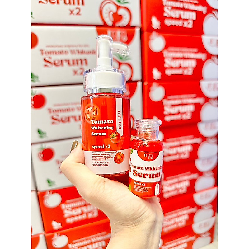 ขวดใหญ่หัวปั๊ม เซรั่มมะเขือเทศบำรุงผิว 120ml