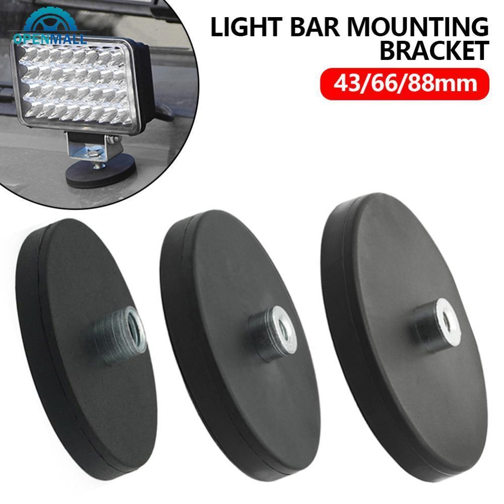 OPENMALL 2pcs D43 D66 D88mm ด้ายนูนฐานแม่เหล็ก M6/M8 Mount Bracket Clamp สําหรับรถยนต์ LED Light Wor