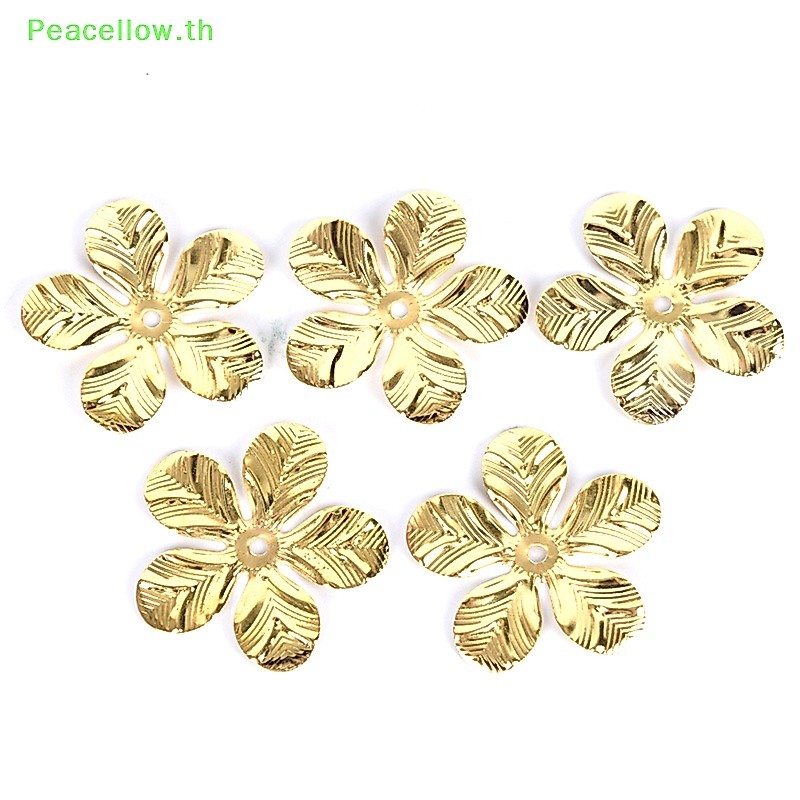 Peacellow ชุดเครื่องประดับโลหะ ลายดอกไม้ สไตล์วินเทจ DIY 50 ชิ้น ต่อชุด