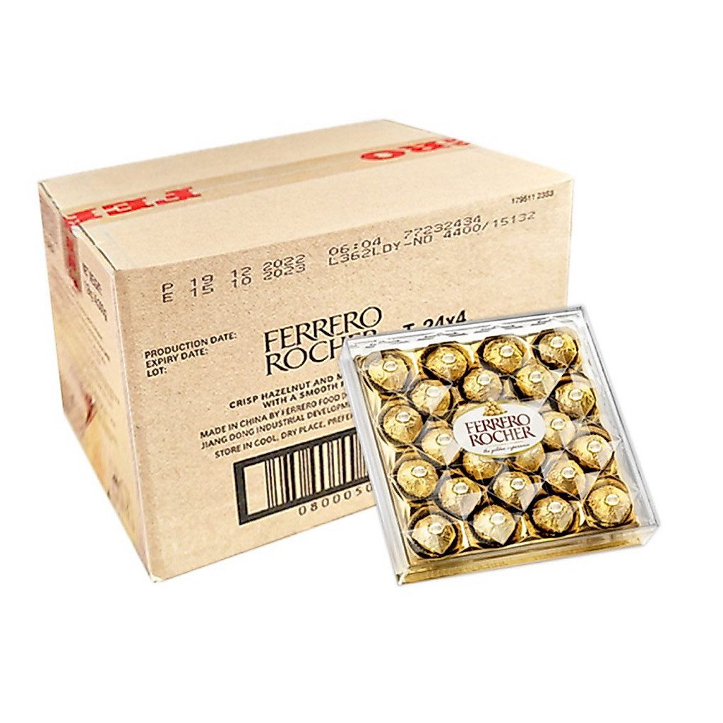 Exp.04/2027 แท้แน่นอนจากห้างFerrero Rocher T24x4 ยกลัง(1ลัง มี 4กล่อง)