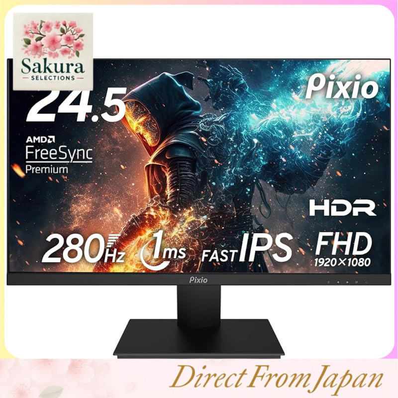Pixio PX259 Prime Gaming Monitor 24.5-inch FHD IPS 280Hz 1ms