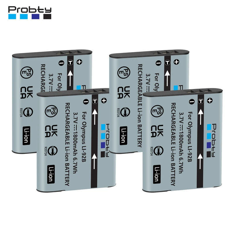 DB-110 LI-90B LI-92B แบตเตอรี่สําหรับ Olympus Tough TG-1 TG-2 TG-3 สีแดง TG-6 TG-4 TG-5 SH-1 SH-50 S