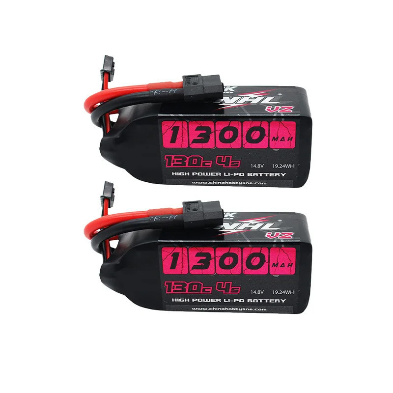 2PCS CNHL 4S 14.8V Lipo แบตเตอรี่ 1300 mAh 130C พร้อม XT60 ปลั๊กสําหรับ RC FPV เฮลิคอปเตอร์เครื่องบิ