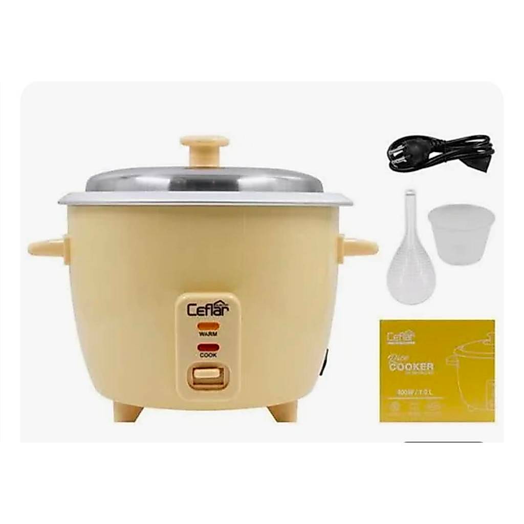CEFLAR หม้อหุงข้าวไฟฟ้า 1.8L รุ่น RC-180 หม้อหุงข้าวอุ่นทิพย์ หุงไว ข้าวไม่ติดหม้อ รับประกัน 1 ปี