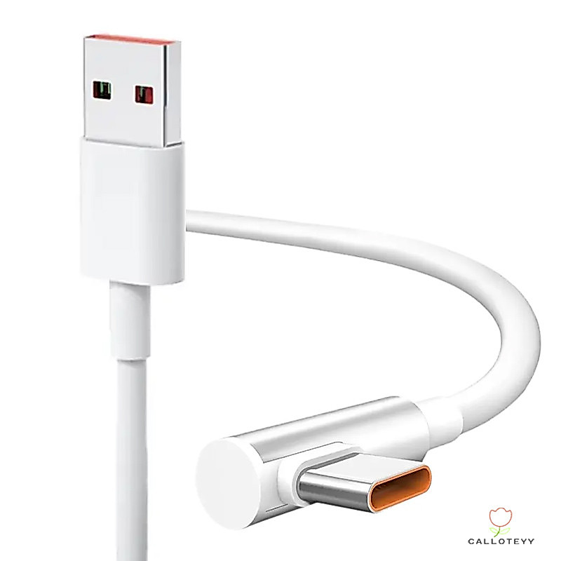 สายชาร์จหัวโค้ง 120W/67W สายชาร์จข้อมูล ทนทาน ชาร์จเร็ว -CY