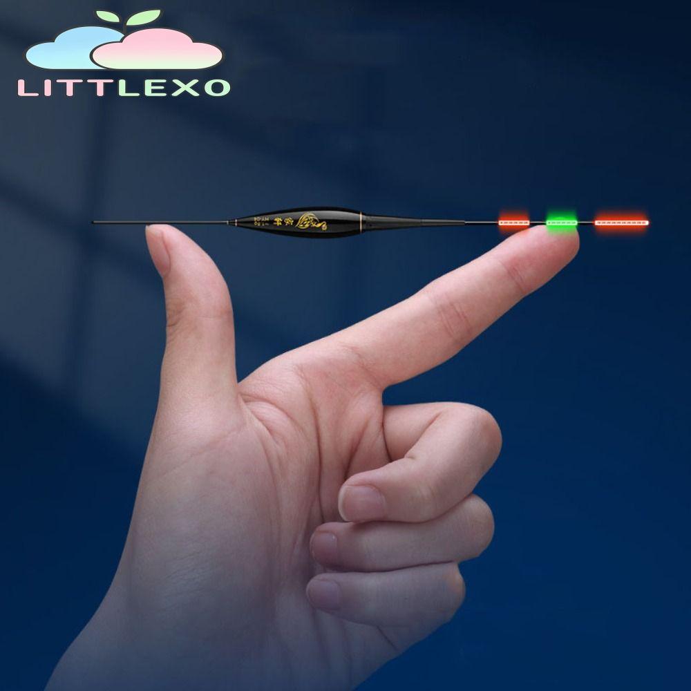 LITTLEX อิเล็กทรอนิกส์ตกปลาลอย,ลื่น Drift Tube ไฟแสดงสถานะลอย,คุณภาพสูง 2 แสงทุ่น Strike Long Tail Rock Fishing Floats Night Fishing