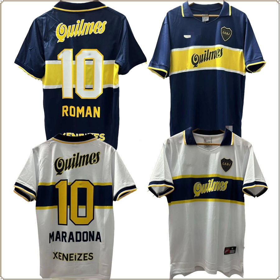 1996-1997 Boca Juniors Retro Home and Away คุณภาพสูงที่กําหนดเองเสื้อฟุตบอล-FG001