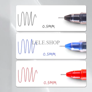 ปากกาเจล หัวเข็ม ขนาด 0.5 มม. 3 สี สีน้ำเงิน สีแดง สีดำ ใช้นาน แห้งไว สีคงทน ไม่ซีดจาง เครื่องเขียน สินค้าพร้อมส่งในไทย