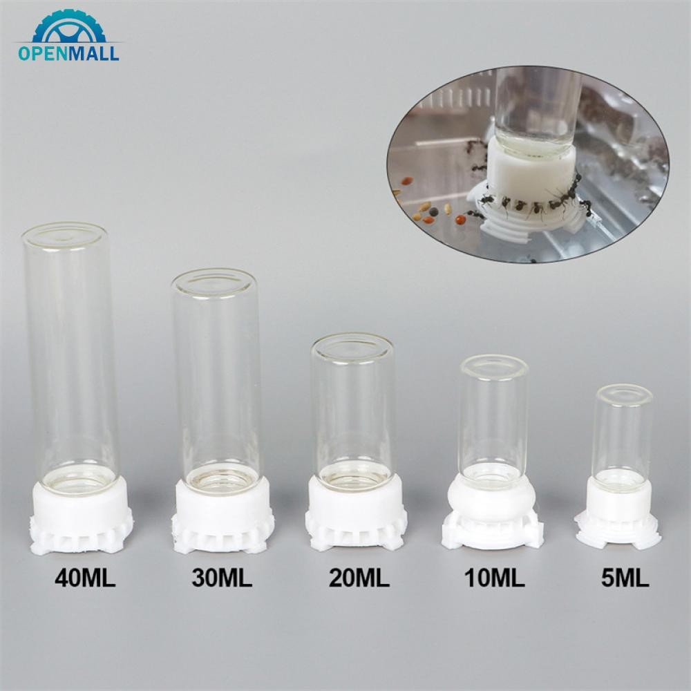 OPENMALL 5-40ml Ant Farm Water Feeder ชามน้ํา Ants Nest แก้วดื่มขวด DIY อุปกรณ์เสริม Ant House เครื่