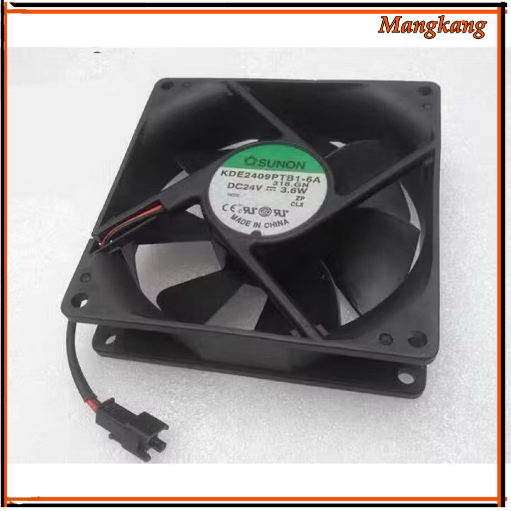 ส่งในวัน KDE2409PTB1-6A พัดลม 24v ขนาด90*90 SUNON 24V 3.6W 90 * 90 * 25MM 9025 พัดลมอินเวอร์เตอร์ มีแจ็ค2แบบ