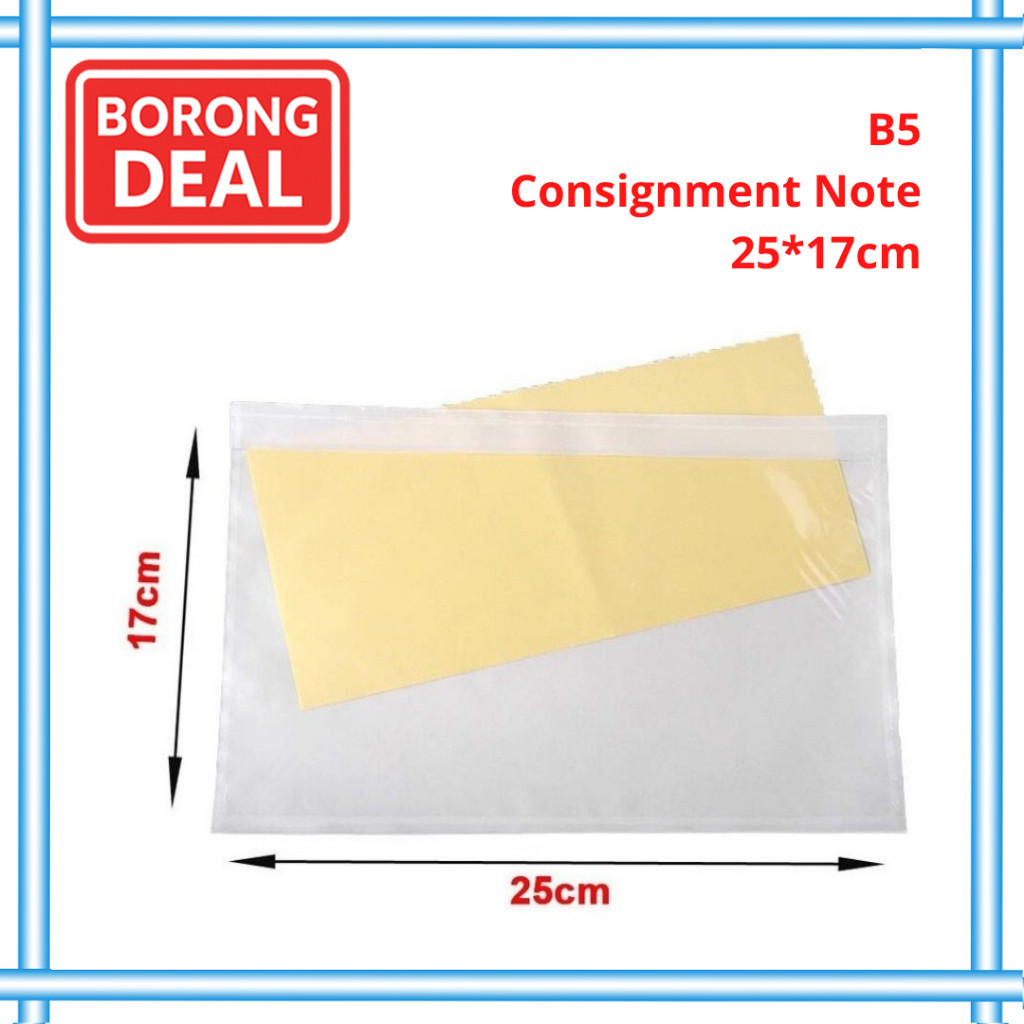 B5 Airway Bill Consignment Note 10 ชิ้นกระเป๋า Courier กระเป๋า Flyer กระเป๋ากระเป๋า TLG