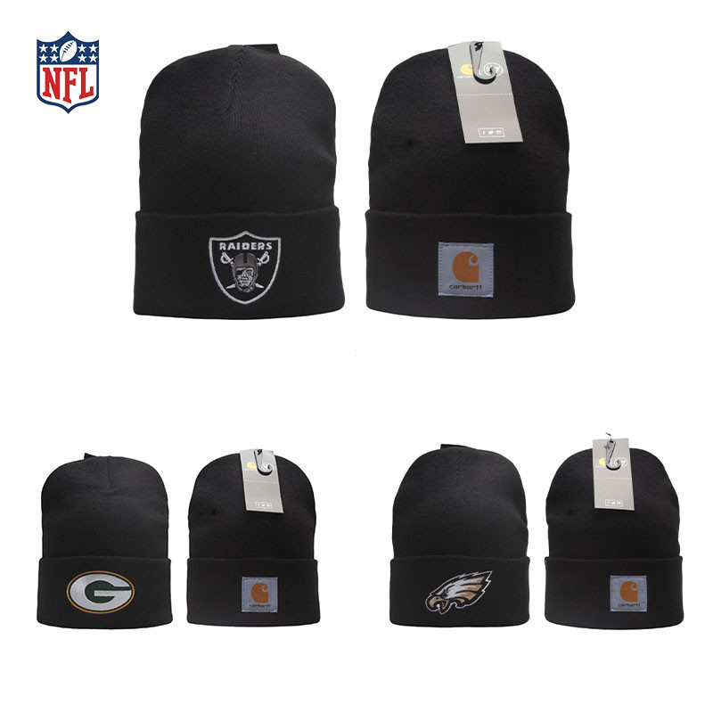 หมวกฤดูหนาว OAKLAND RAIDERS สีดำ ทรง casual