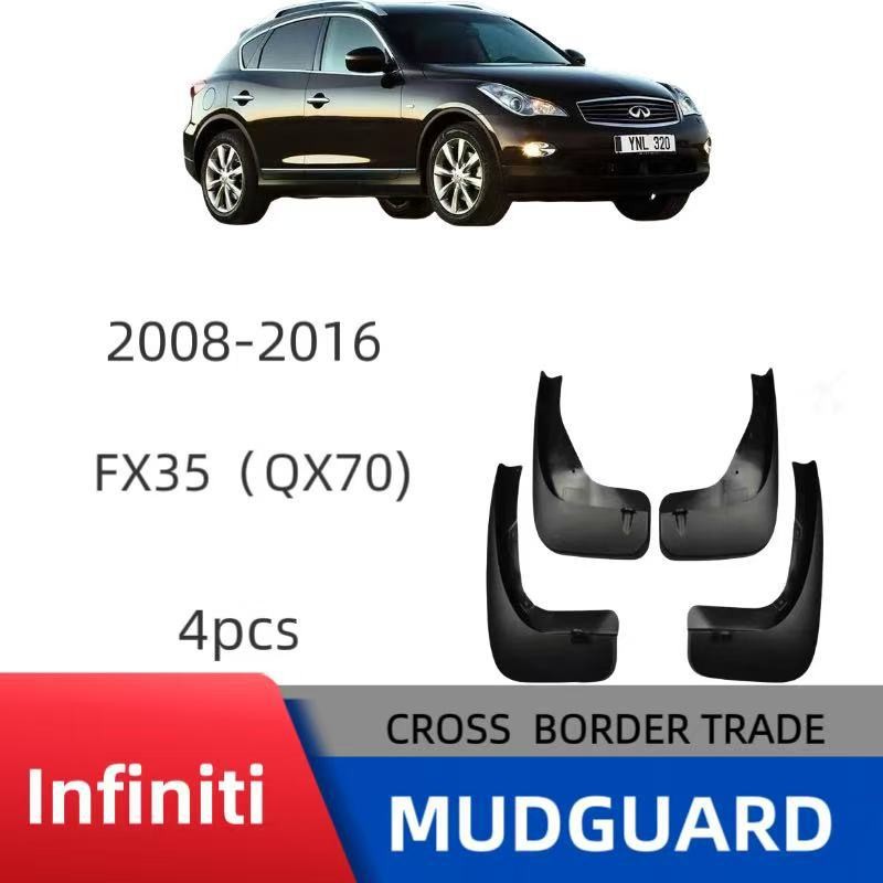 เหมาะสําหรับปี 2009-15 Infiniti FX35 บังโคลน Infiniti (QX70) บังโคลนยาง