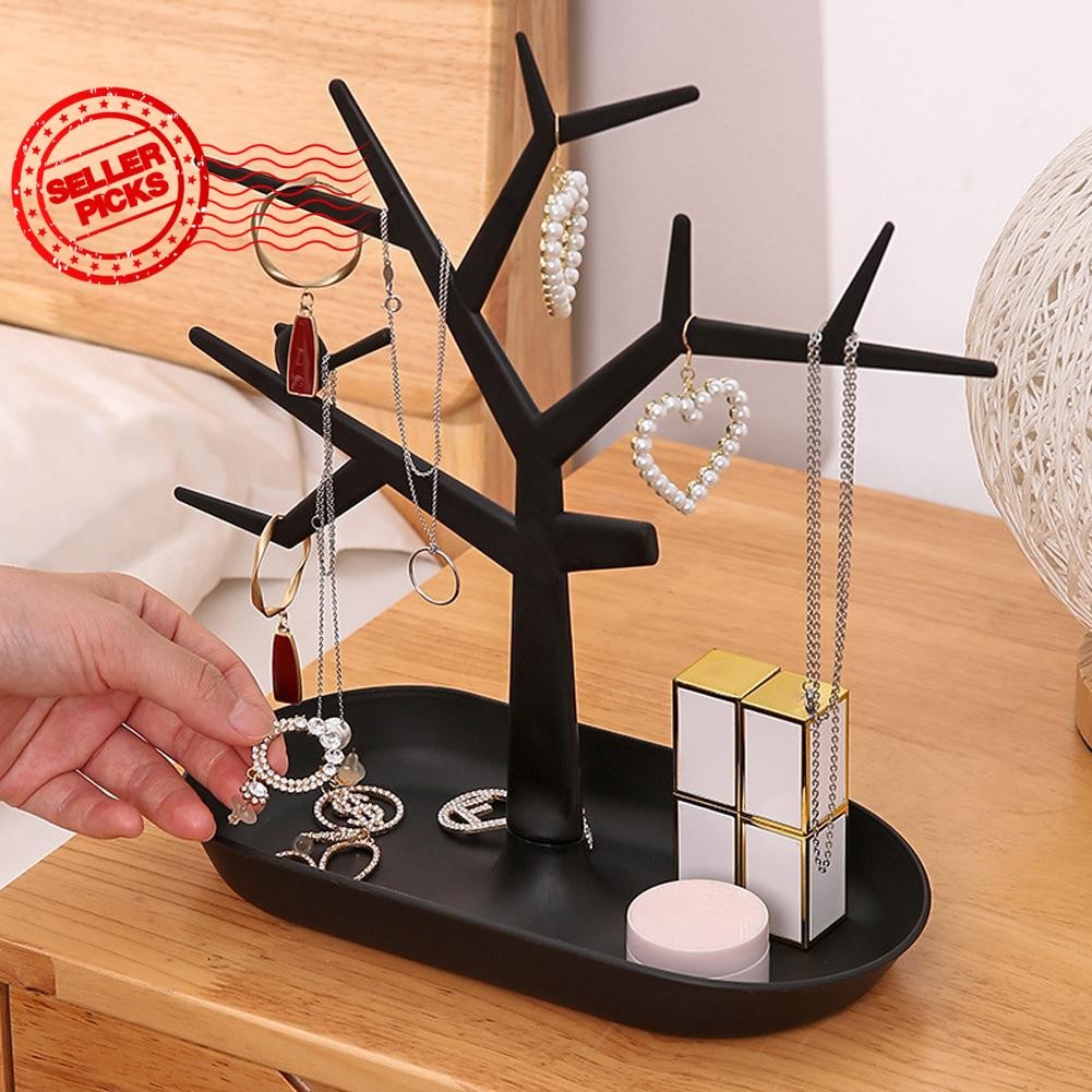 Creative Simple Bird Tree Design Key Holder Jewellery Desktop Storage Rack I9s9