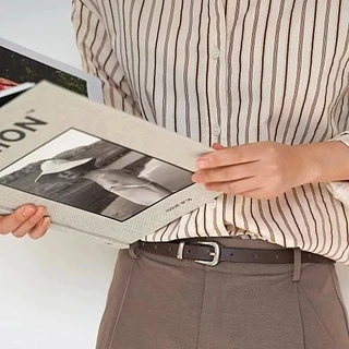 56MEN Men Belt 895 เข็มขัดผู้ชาย เข็มขัดสไตล์มินิมอล วินเทจ หนังPU