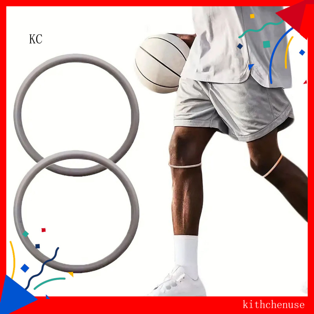 [KC] วอลเลย์บอลเข่าสนับสนุน Breathable Patella Band ซิลิโคน Patella Stabilizer Band สําหรับเข่าบรรเท