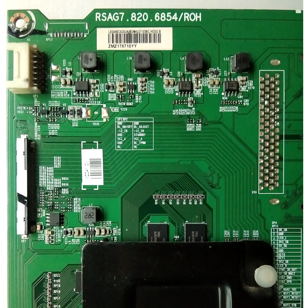 ต้นฉบับ Haixin LED49EC520UA เมนบอร์ด RSAG7.820.6854/ROH หน้าจอ HD490DU-E31/WG/S