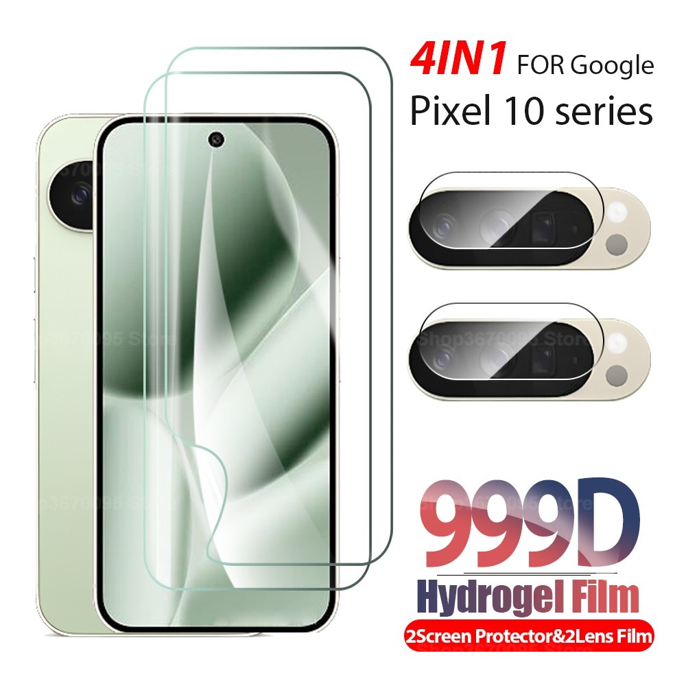 4in1 สําหรับ Google Pixel 10 Pro XL ป้องกันหน้าจอฟิล์ม Hydrogel ใส Google10 Pixel10 10Pro Pixel10Pro