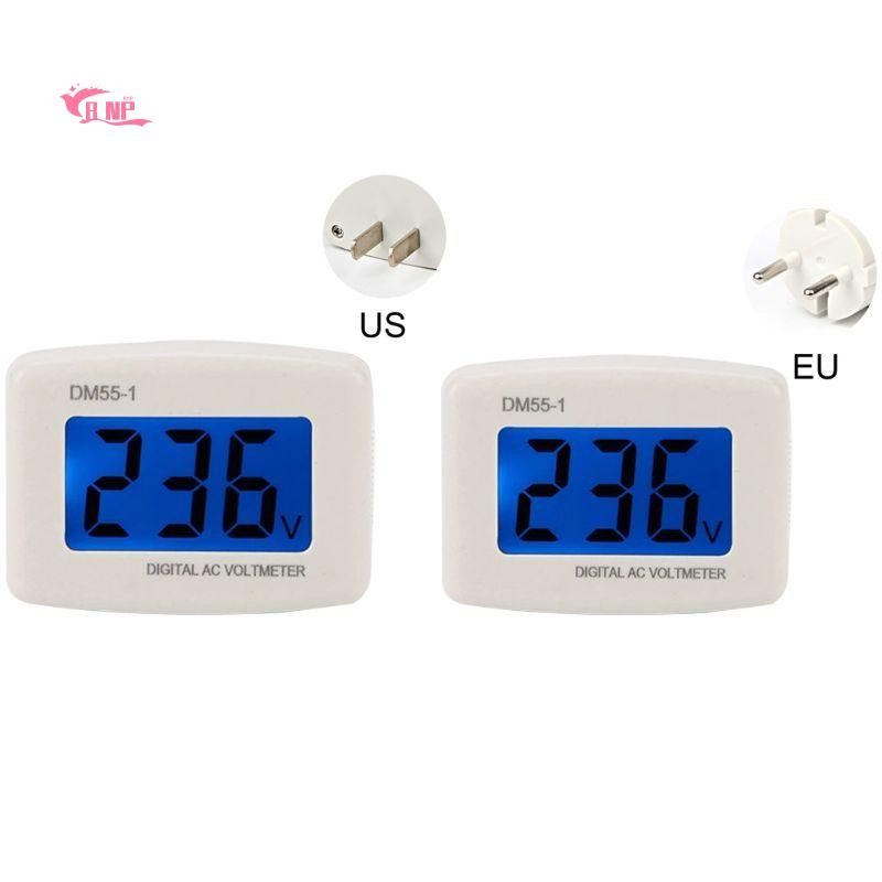 DM55 AC Digital Voltmeter - ปลั๊กมาตรฐานยุโรป