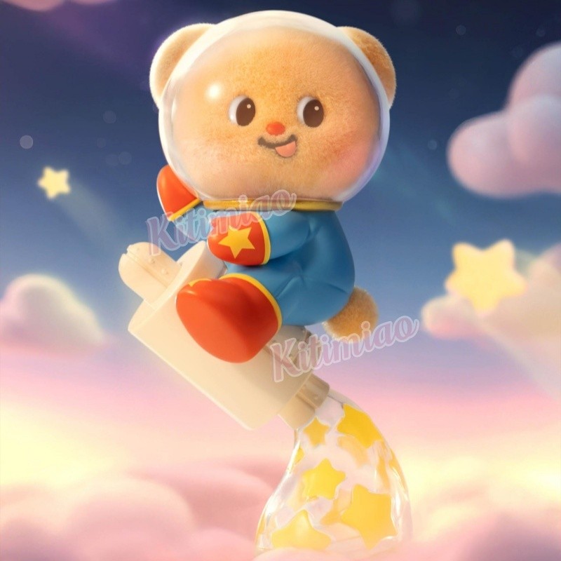 Kitimiao Butter Bear Little Wish Blind Box Flocked Doll Desktop Ornament Girls Gift