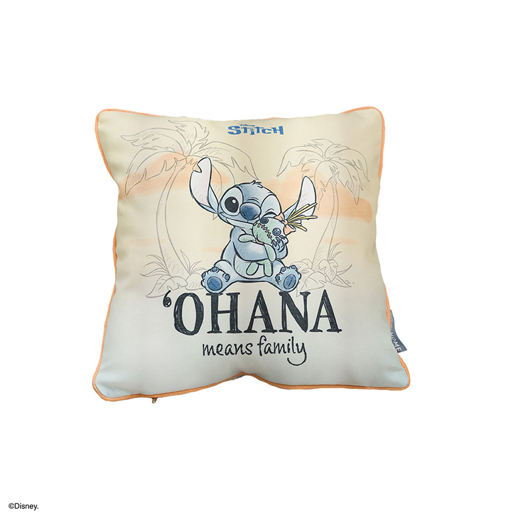 Disney Home หมอนอิง สติทซ์ DISNEY รุ่น STITCH/01 สีครีม (45x15x45 ซม.)  แบรนด์ DISNEYHOME