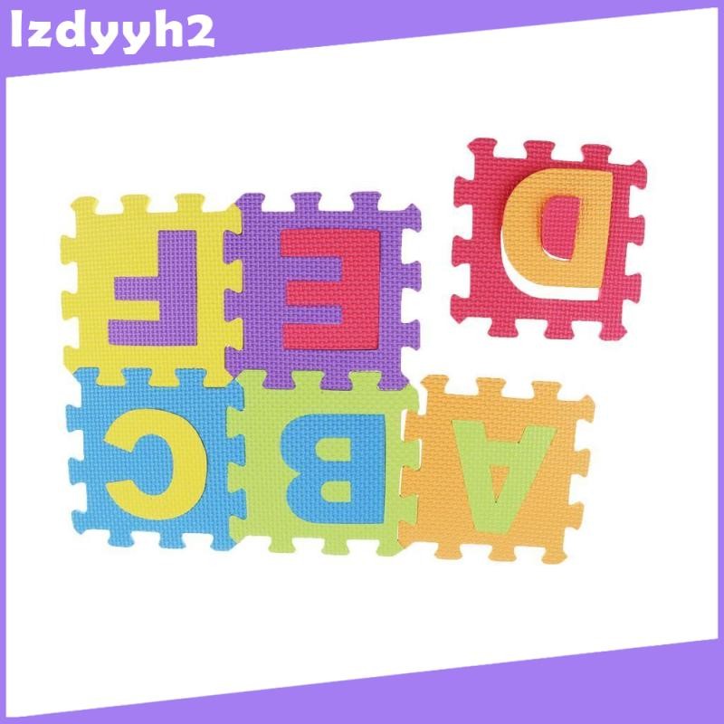 [Lzdyyh2] Non- 36 ชิ้น ABC แผ่นโฟม,Alphabet & Number Puzzle Play & แผ่นปูพื้นสําหรับเด็กทารกเด็กวัยห